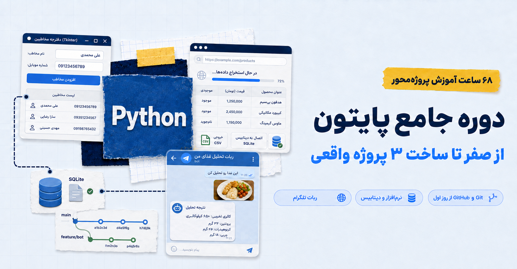 دوره آموزش پایتون از مقدماتی تا پیشرفته